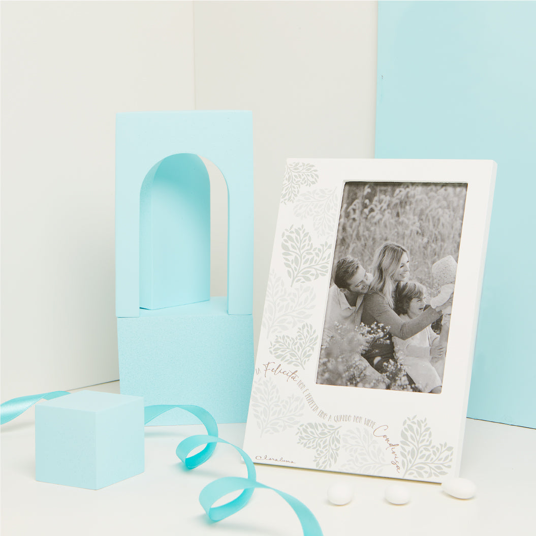 PORTAFOTO DECORO CUORE VERDE 15X21X1 CM