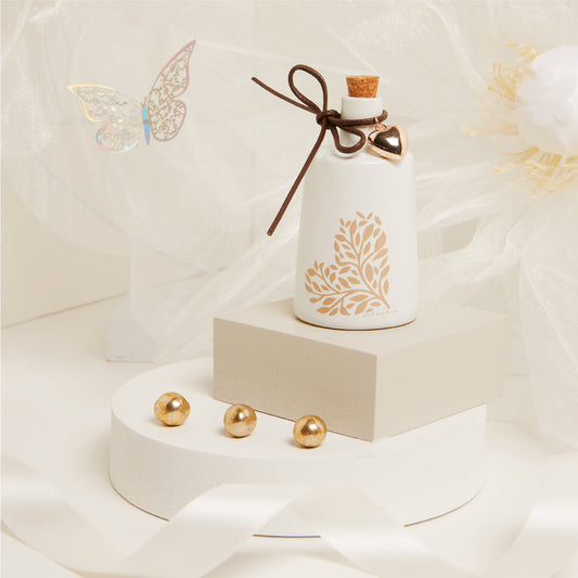 OLIERA PICCOLA DECORO CUORE 6X6X10.5 CM CAPACITA’ 100 ML