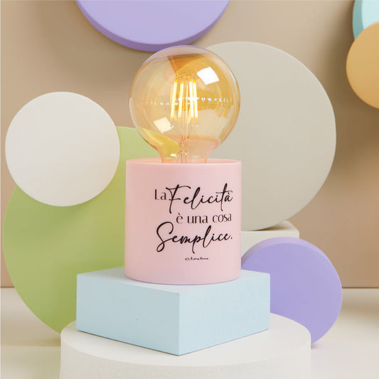 LAMPADA LED ROSA Ø 8.5X17 CM