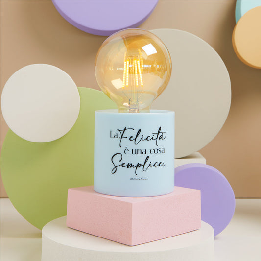 LAMPADA LED AZZURRA Ø 8.5X17 CM