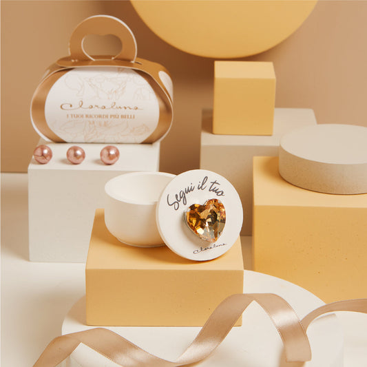 SCATOLINA CUORE ORO Ø 6X4 CM