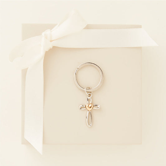 PORTACHIAVI CROCE ANELLO 2.5 CM