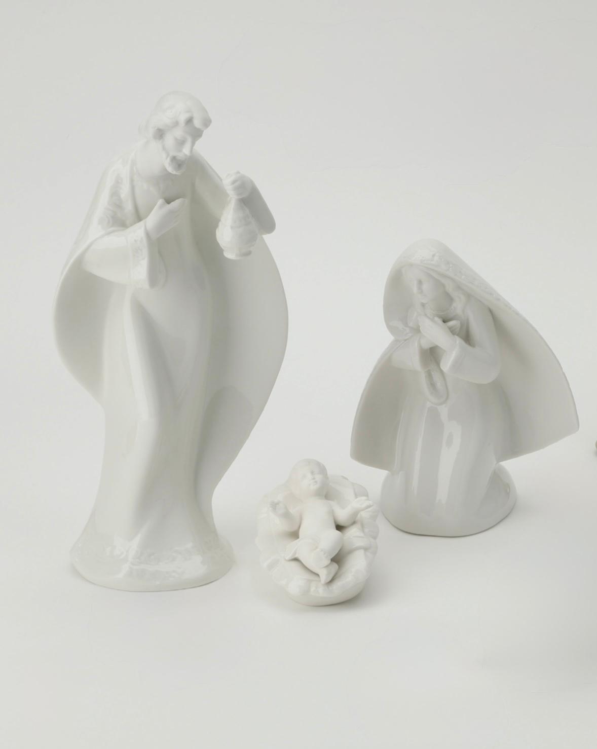 Sacra famiglia in porcellana