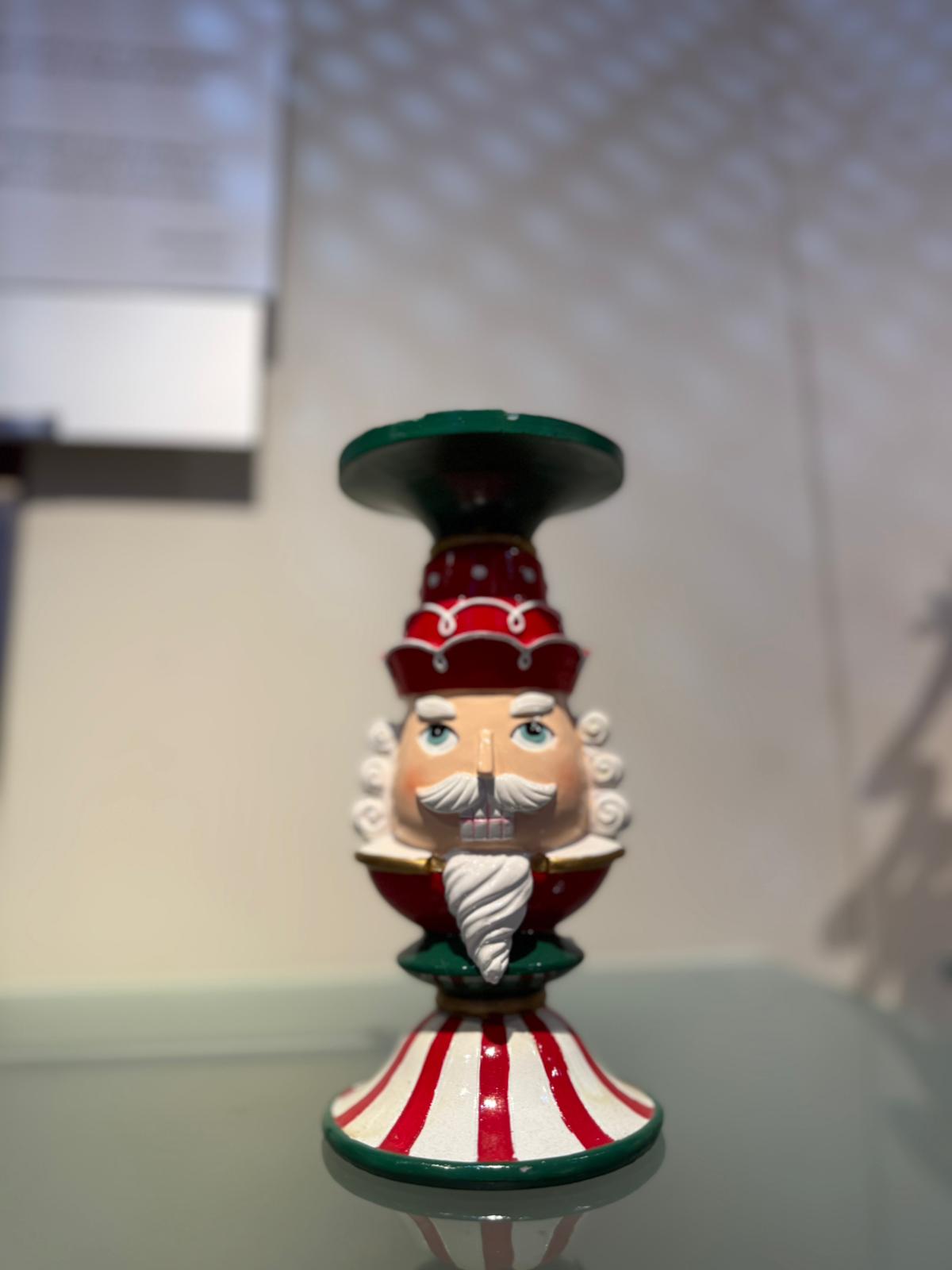 Portacandela schiaccianoci natalizio