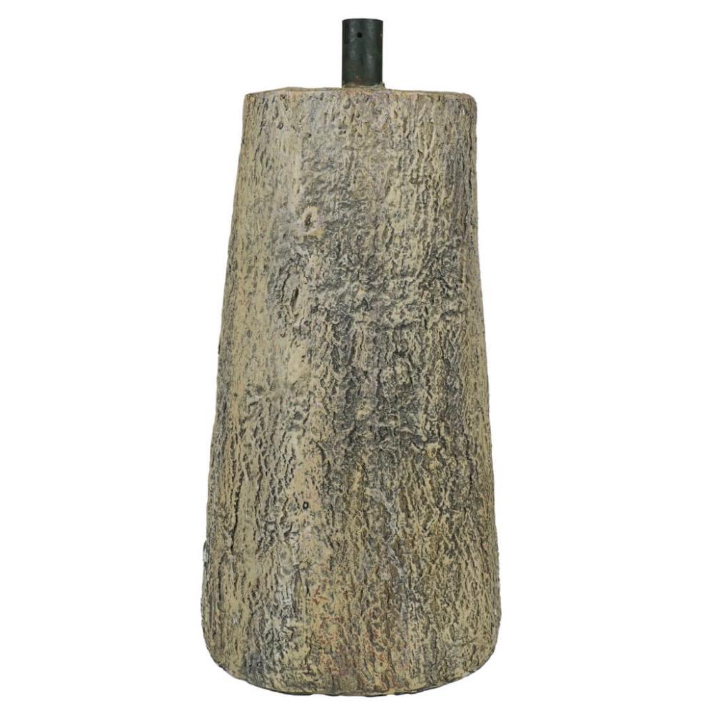 Base tronco per albero di Natale in cemento effetto legno