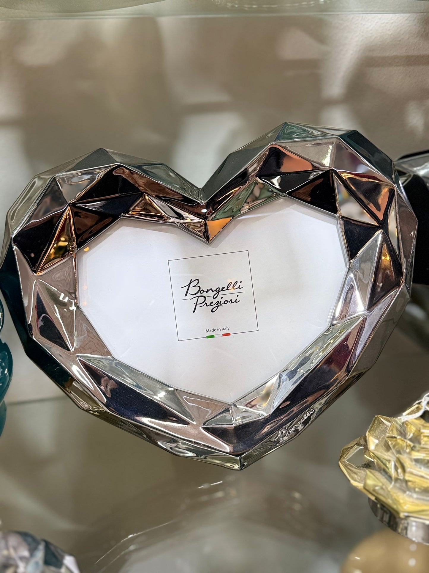 Cornice cuore argento