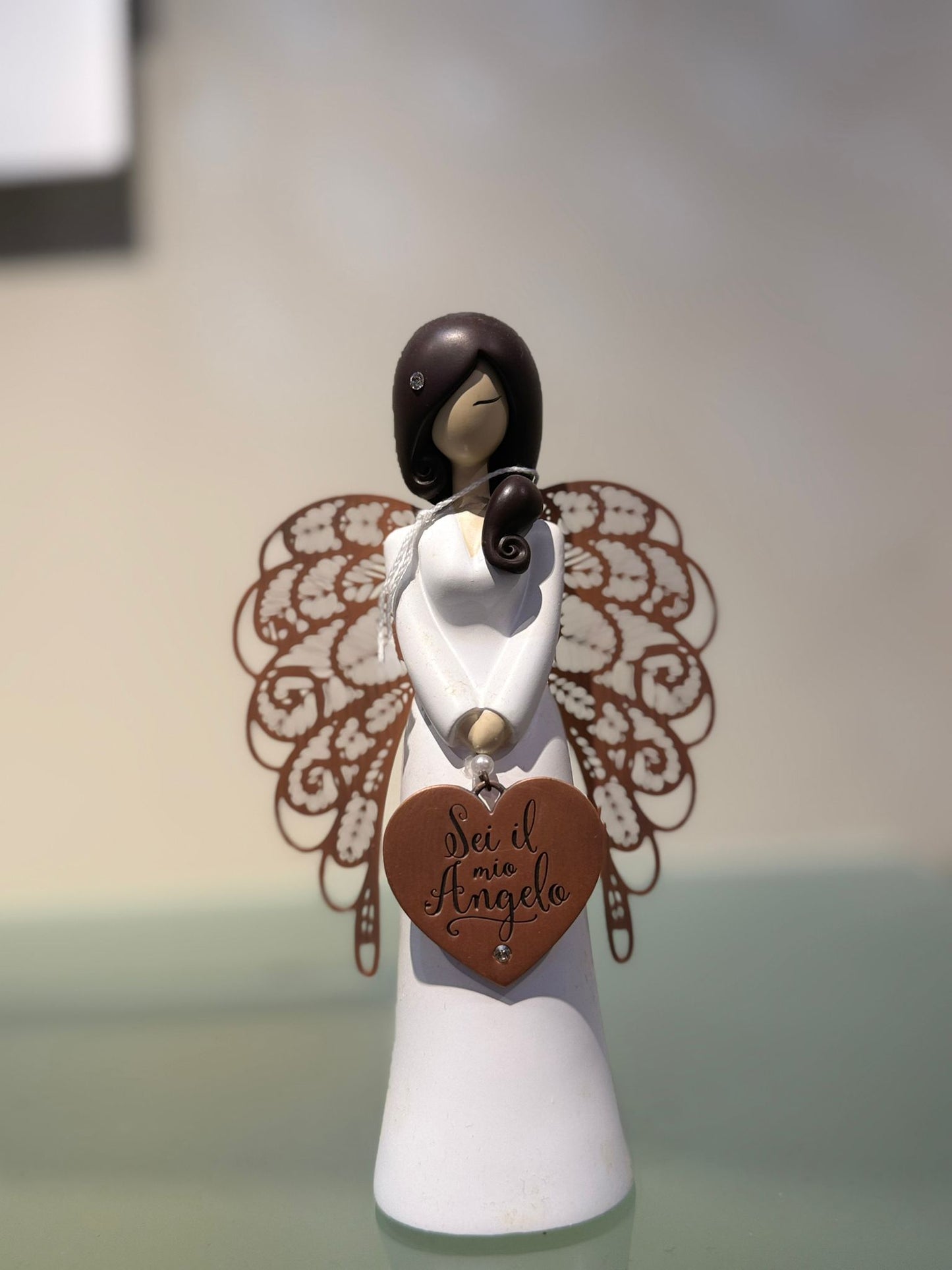 You are an Angel cuore bronzo
