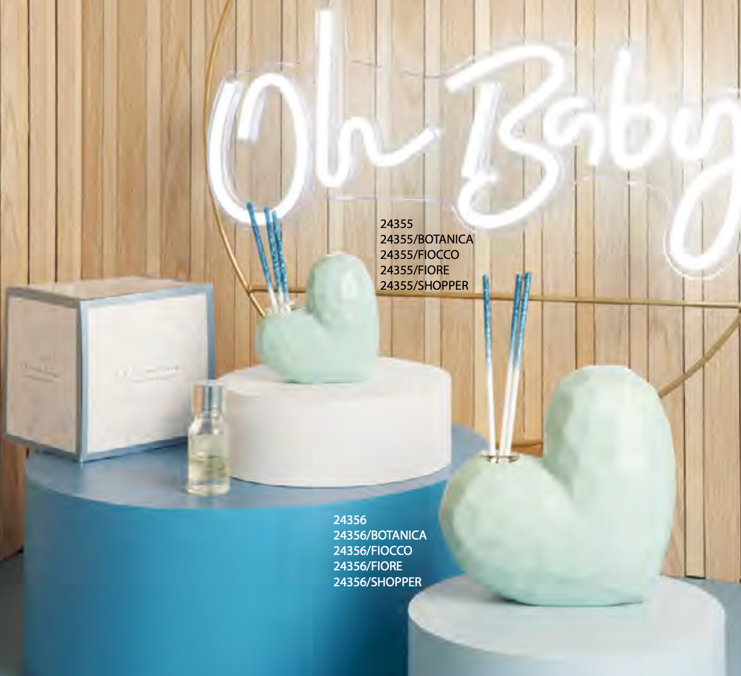 diffusore con cuore sfaccettato