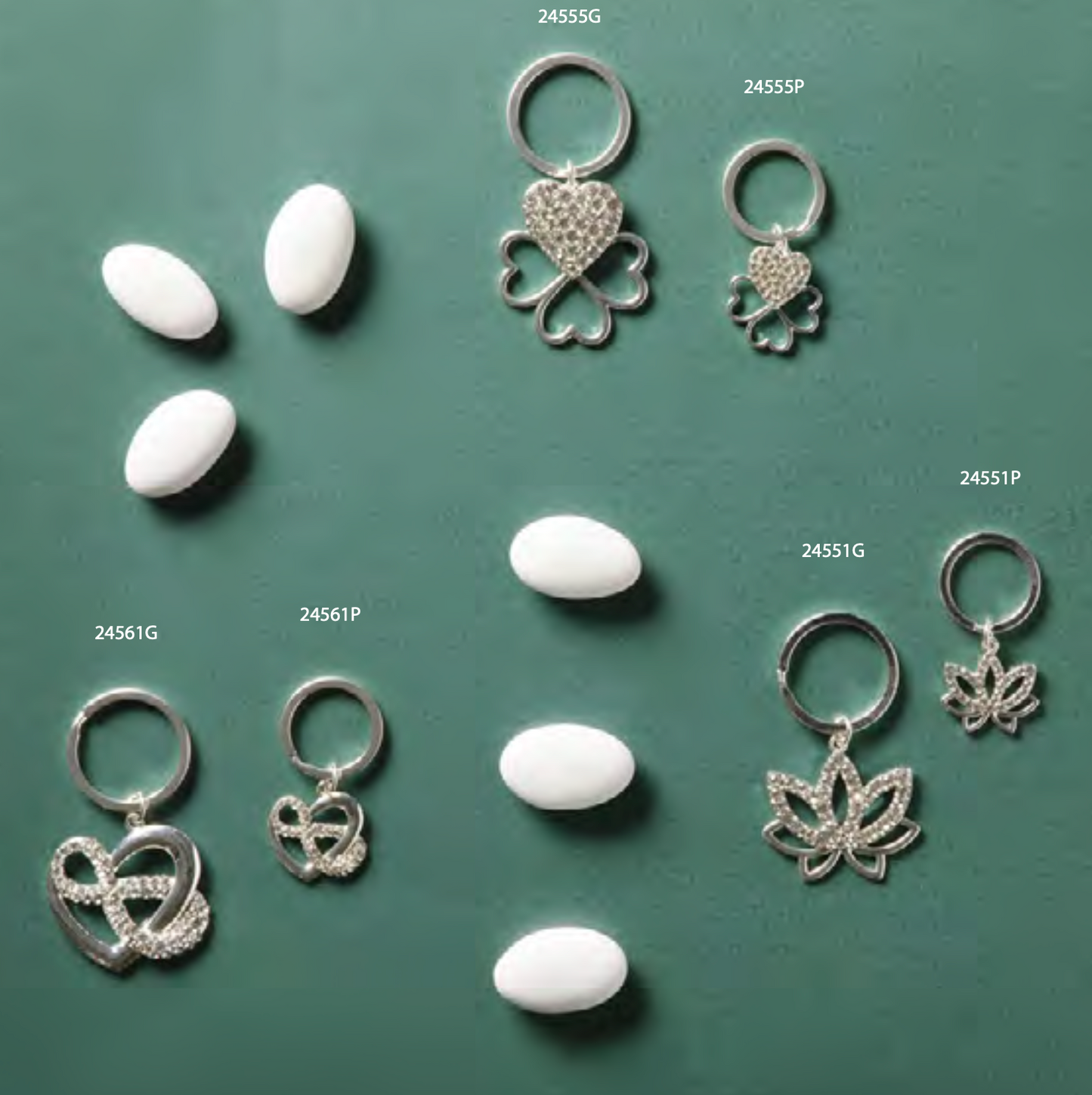 porta chiavi silver claraluna