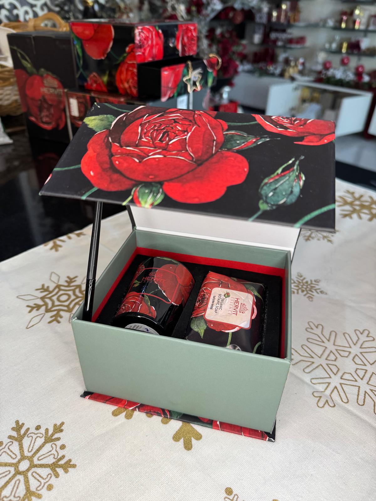 set candela 70g sapone 120g rose baccarat