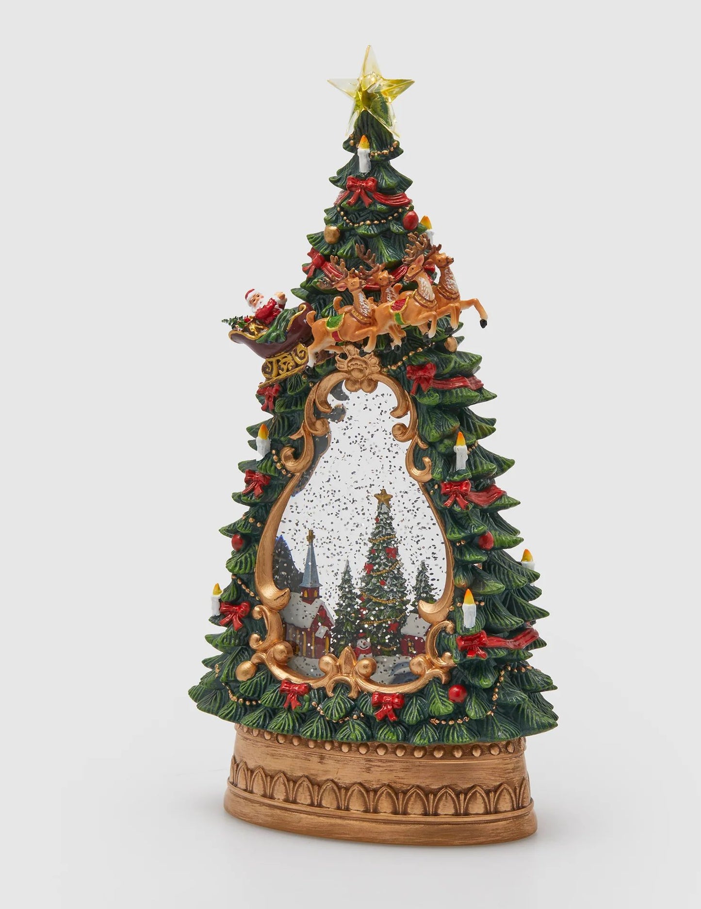 decoro pino H.34 L.17 L.10 musica + led