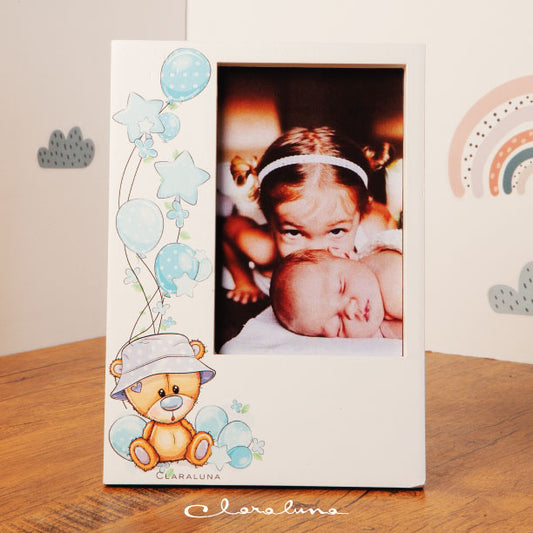 portafoto con stelle e palloncini