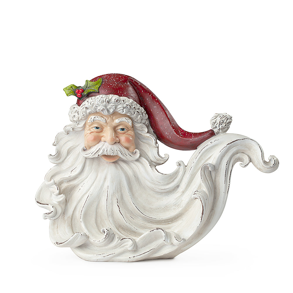 Testa Di Babbo Natale In Resina