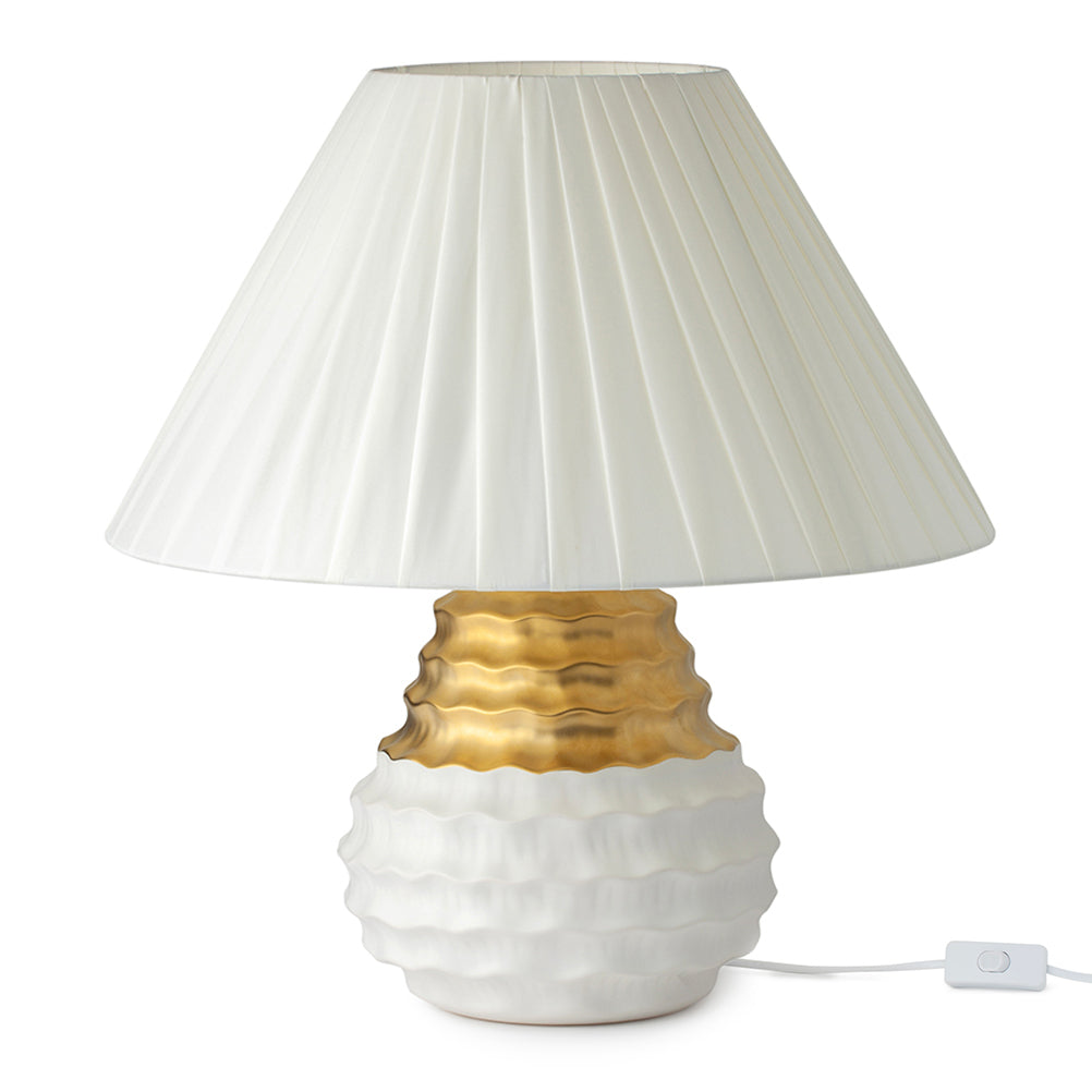 lampada gres bianco oro