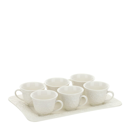 set 6 tazzine con vassoio