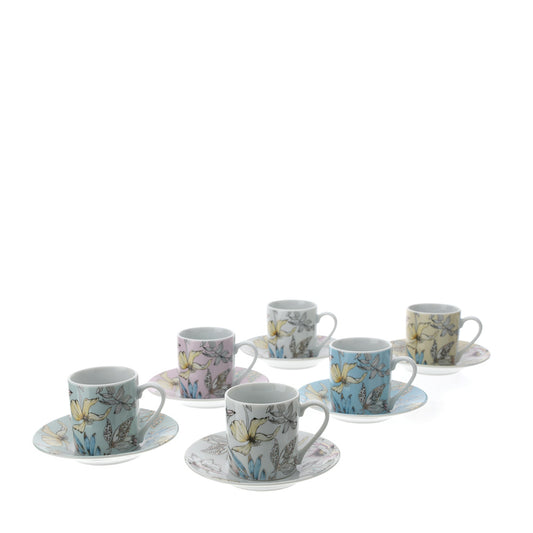 set 6 tazzine caffe