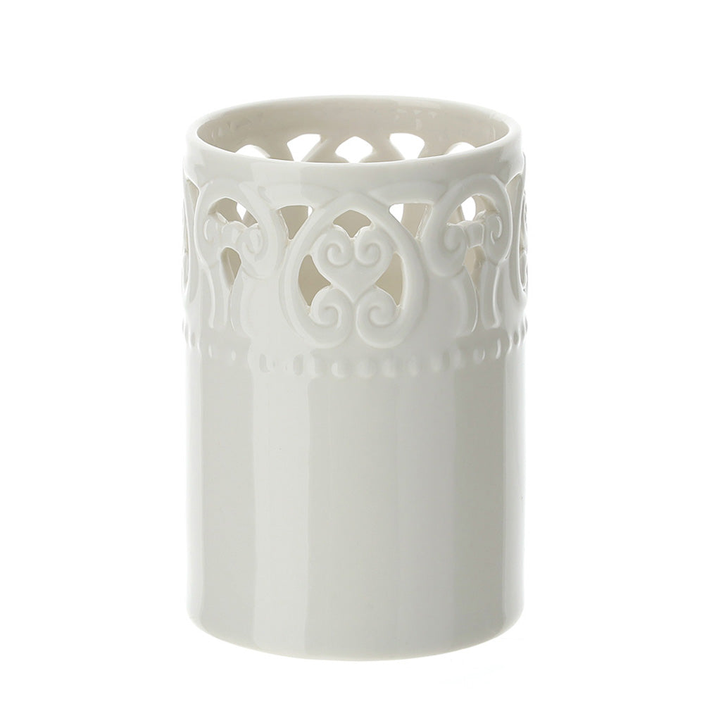 porta bicchieri in porcellana