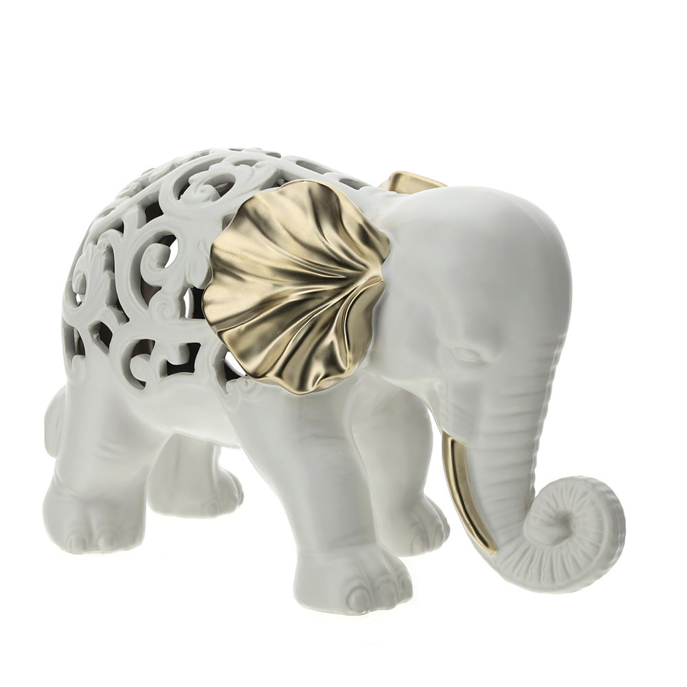 elefante in porcellana traforata hervit