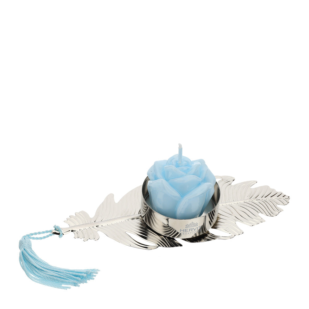 porta candela foglia