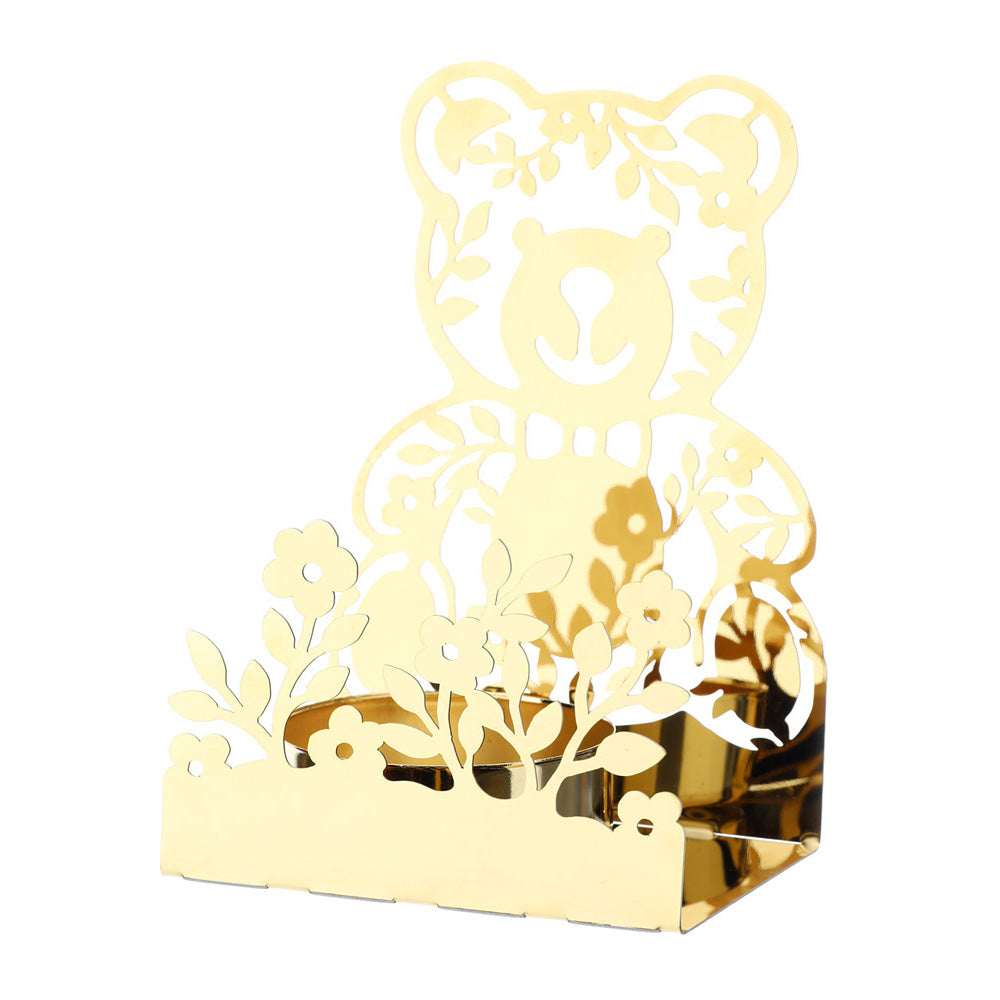 porta candela in metallo