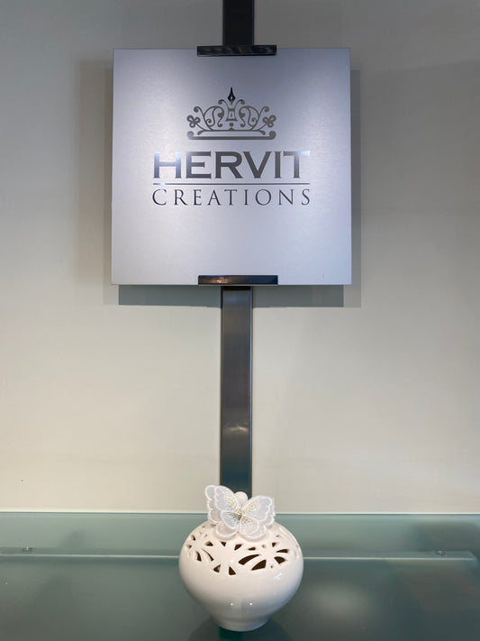 contenitore in porcellana traforata Hervit