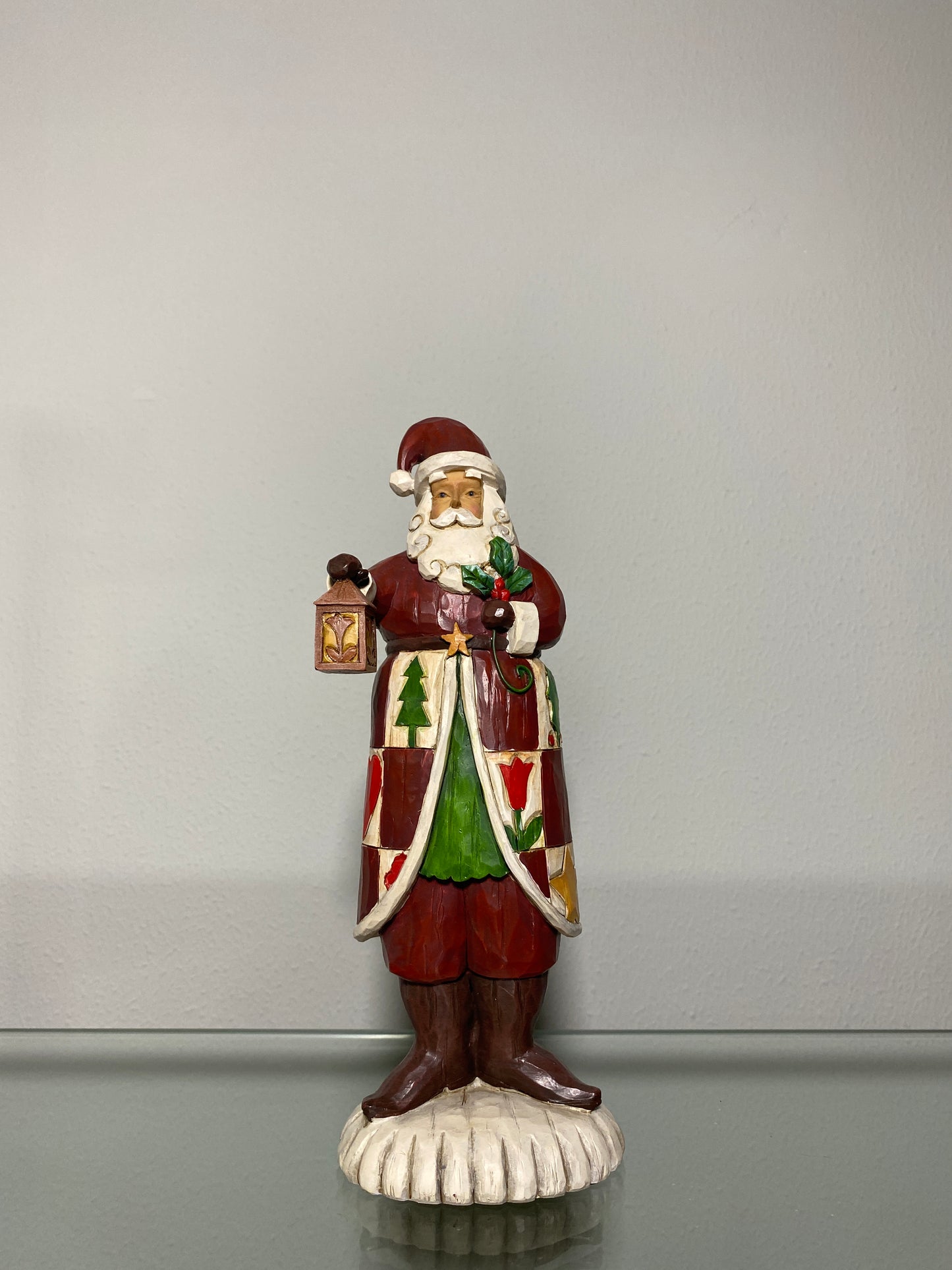 babbo natale con lanterna