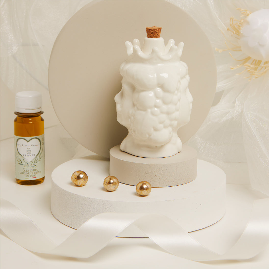 Oliera testa di moro con olio 60ML