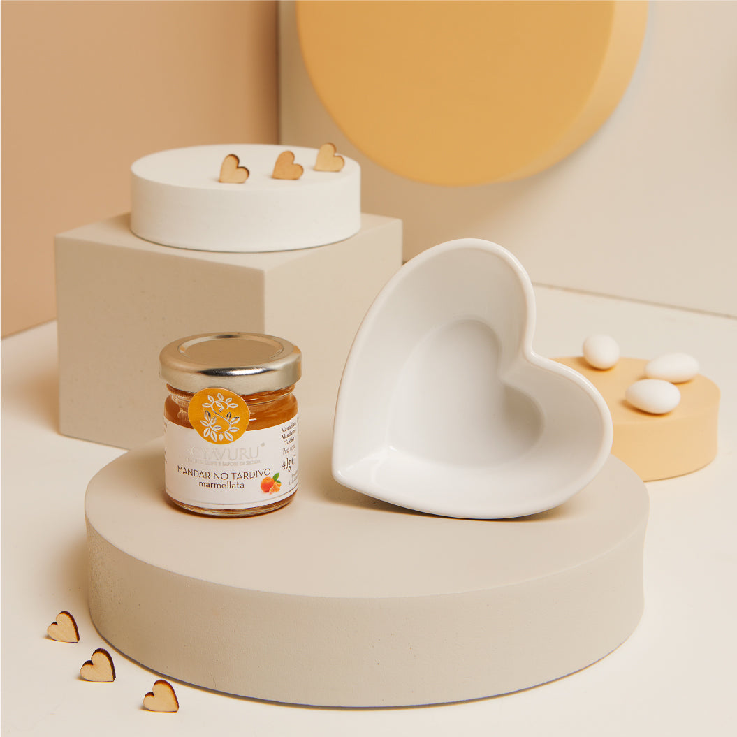 Ciotolina cuore con crema marmellata