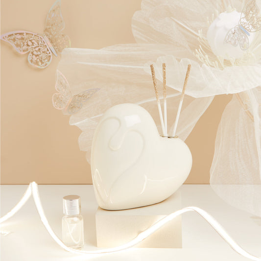 BAG TRASPARENTE MANICO BIANCO 13X10.5X15 CM