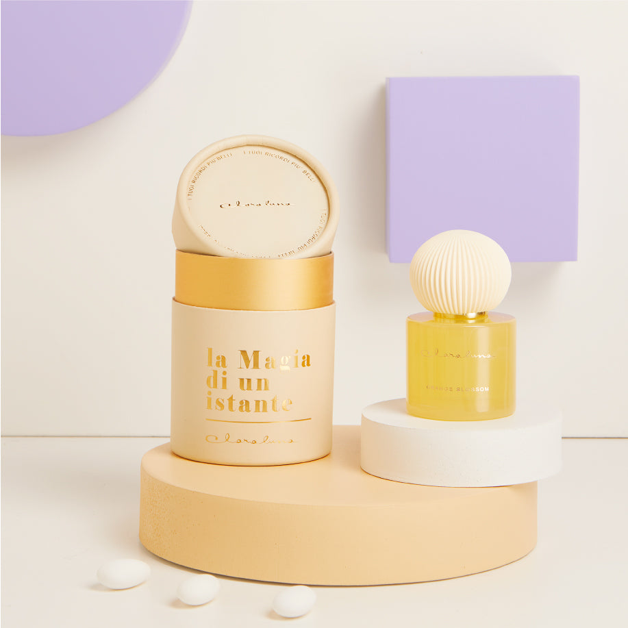 Diffusore piccolo giallo con tappo in gesso