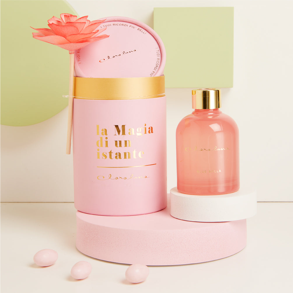 Diffusore grande rosa con fiore