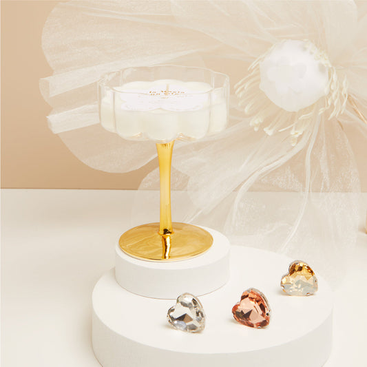 CANDELA IN BICCHIERE GOLD Ø 10X13 C