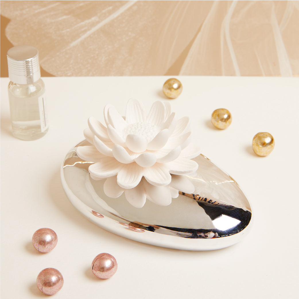 Diffusore fiore di loto silver
