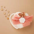 Scatolina in gesso con chiffon rosa