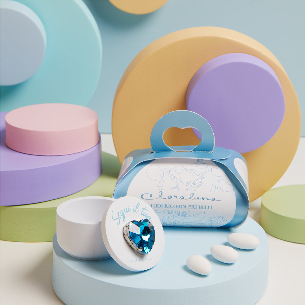 SCATOLINA AZZURRA
CUORE AZZURRO
Ø 6X4 CM