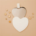 Specchietto cuore bianco