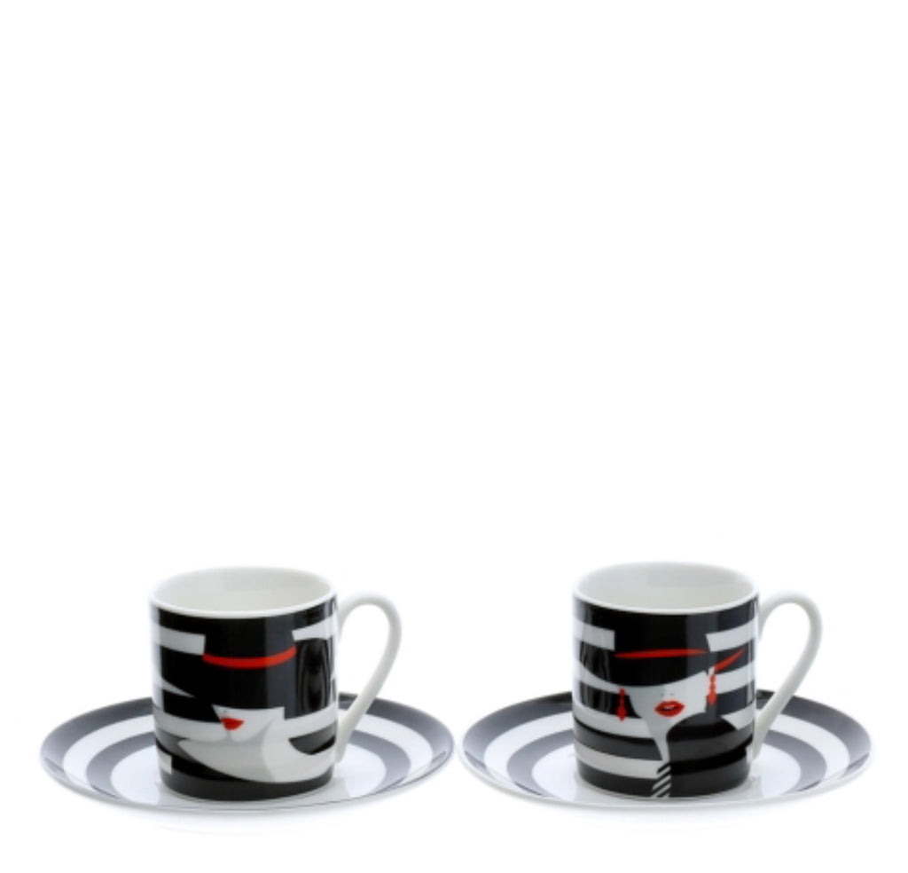 Set 2 tazzine caffè "Fashion"