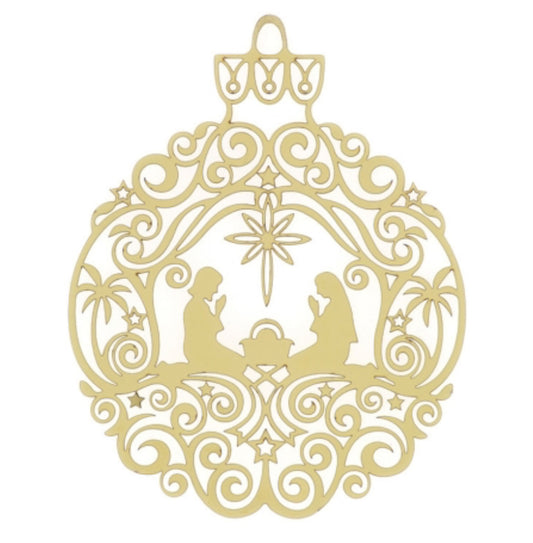 Decoro natività traforato
