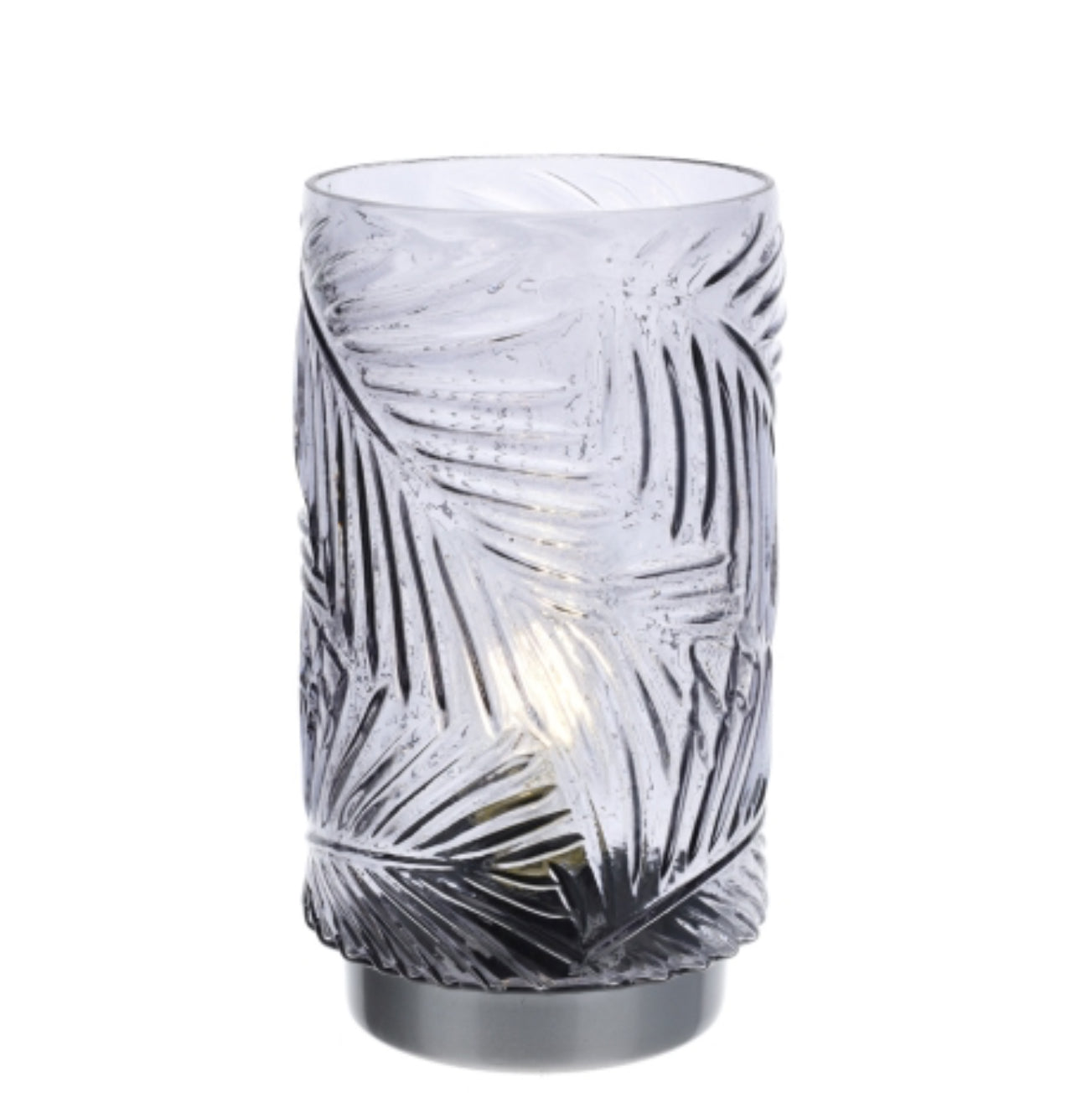 Lampada in vetro fumé "Felce"