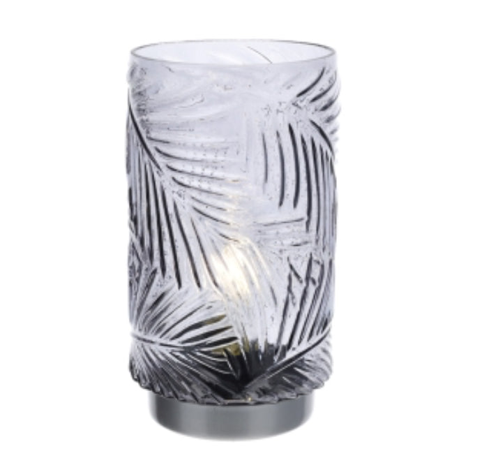 Lampada in vetro fumé "Felce"