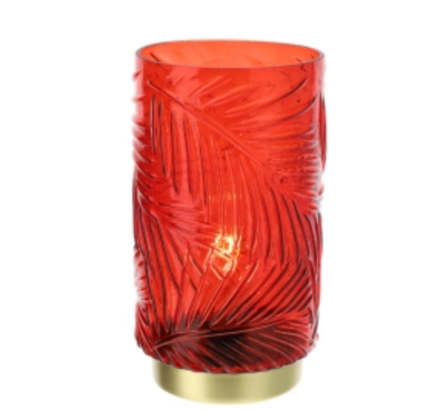 Lampada in vetro fumé "Felce"