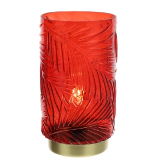 Lampada in vetro fumé "Felce"