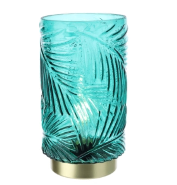 Lampada in vetro fumé "Felce"