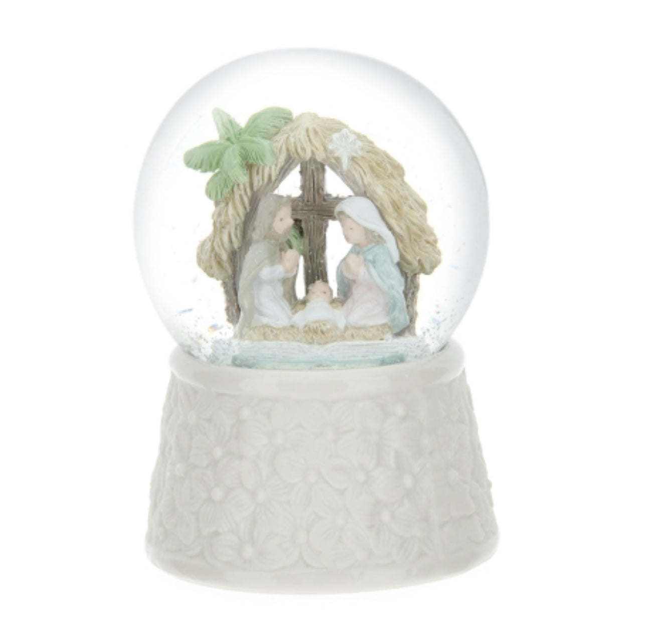 Palla acqua/neve sacra famiglia "palma"