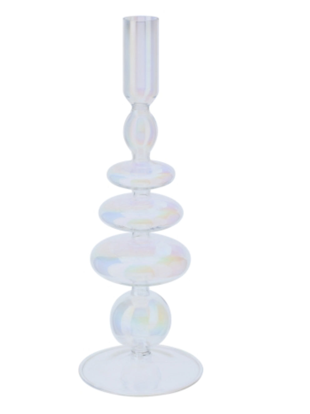 Portacandela in vetro "Blow"