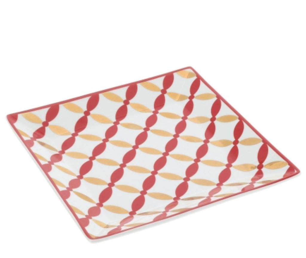 Svuotatasche rosso/oro