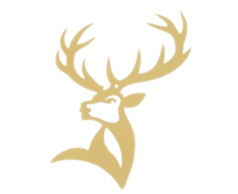 Addobbo natalizio cervo oro