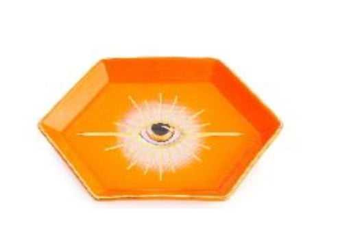 Vassoio esagonale in ceramica "Egeo"