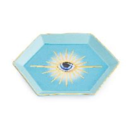 Vassoio esagonale in ceramica "Egeo"