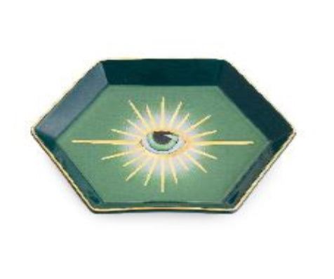 Vassoio esagonale in ceramica "Egeo"